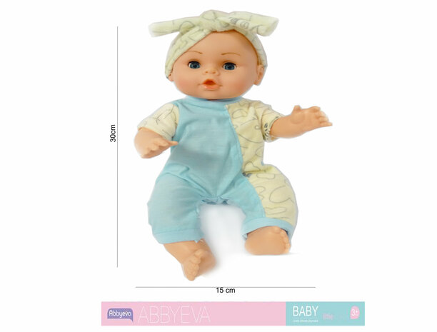 Baby doll Eva avec landau et accessoires - fait du bruit - poup&eacute;e jouet interactive