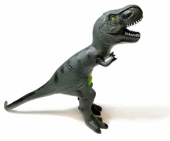 Dinosaurier T-Rex Spielzeug 56 cm - weicher Gummi - macht Dino-Ger&auml;usche - Dinoworld
