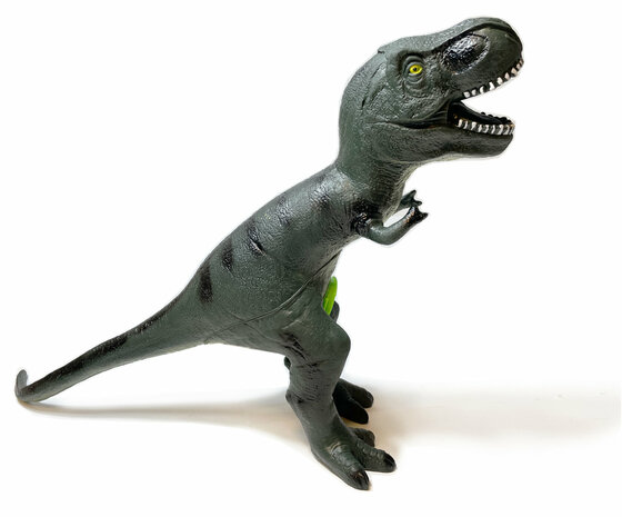  T-rex speelgoed dinosaurus - 56 cm - zacht rubber - met dino geluiden