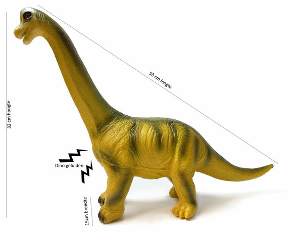 Dinosaur T-rex Toy 56 Cm - soft rubber - makes dino sounds - Dinoworld  Have you ever seen the movie &#039;Jurassic Park&#039;? Well, then you certainly know the Tyrannosaurus. He is also called Tyrannosaurus-Rex, or: T-Rex. Tyrannosaur
