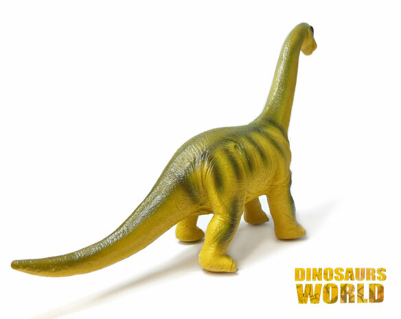 Dinosaurus Diplodocus  speelgoed - Prehistorie- zacht rubber - maakt dino geluiden 50CM