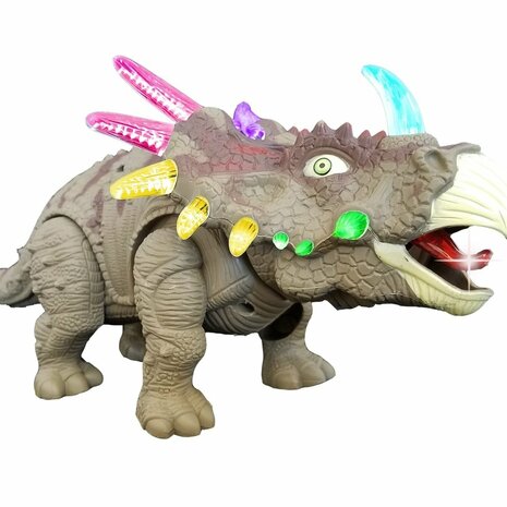 Dinosaur toy - Triceratops - with light and Dino sound 35CM