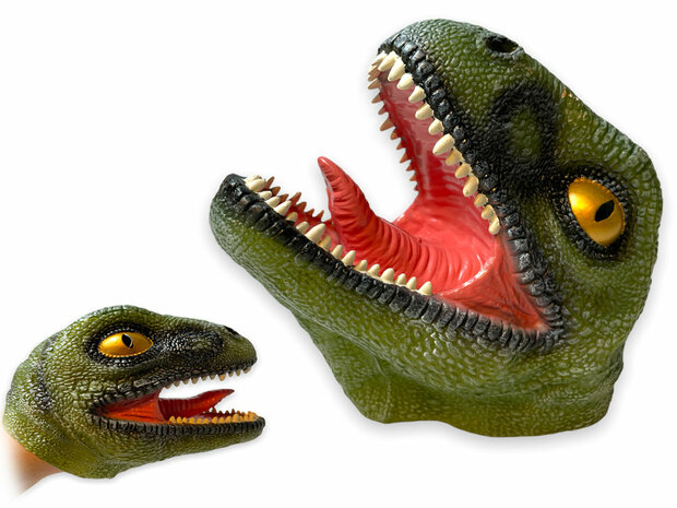 Hand Puppet Tyrannosaurus - rubber Realistic dinosaurus speelgoed handpop