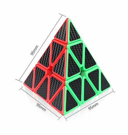 Pyraminx cube - brainteaser cube - pyramid - 9.5CM