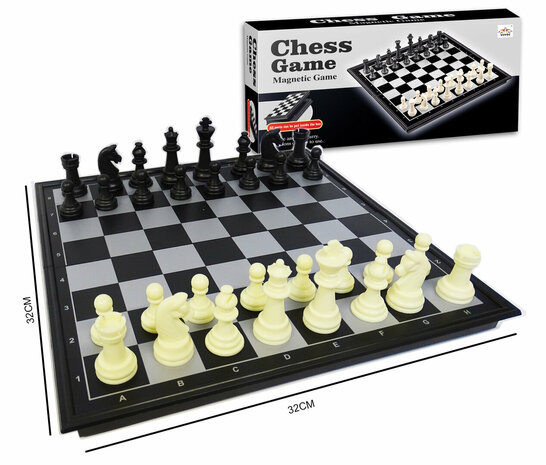 &Eacute;chiquier - Chess Magnetic Game - avec plateau pliant magn&eacute;tique - jeu d&#039;&eacute;checs 32CM