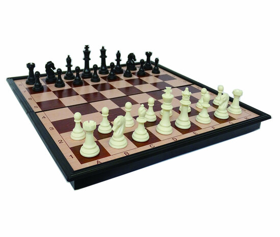 Jeu d&#039;&eacute;checs - &Eacute;chiquier magn&eacute;tique - plateau pliable - 33x33 cm