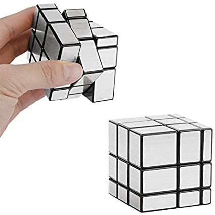 Mirror kubus 3x3 - QiYi cube zilver