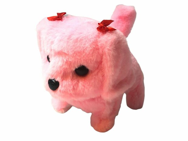 Cute Little Puppy cute toy Labrador dog barks and walks 19CM