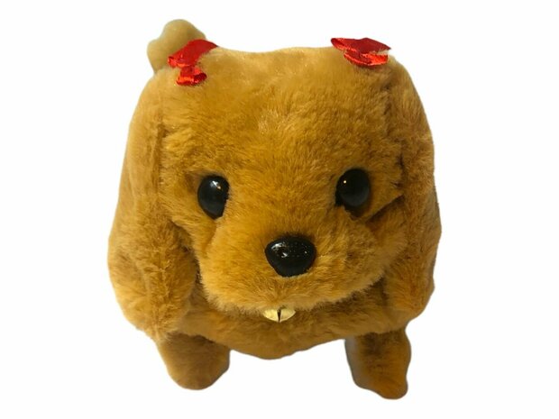 Cute Little Puppy cute toy Labrador dog barks and walks 19CM