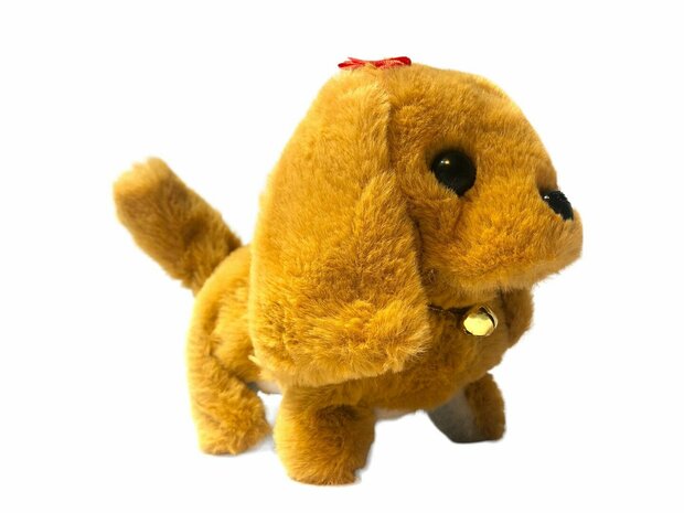 Cute Little Puppy cute toy Labrador dog barks and walks 19CM