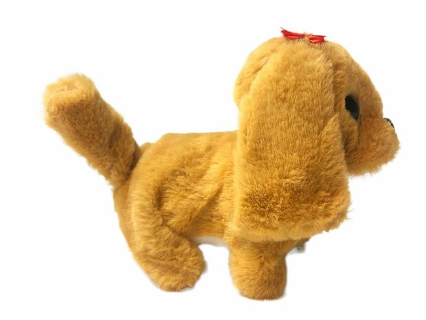 Cute Little Puppy cute toy Labrador dog barks and walks 19CM