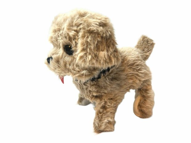 Cute Little Puppy schattig speelgoed Istarski ostrodlaki gonic hondje blaft en loopt 19CM