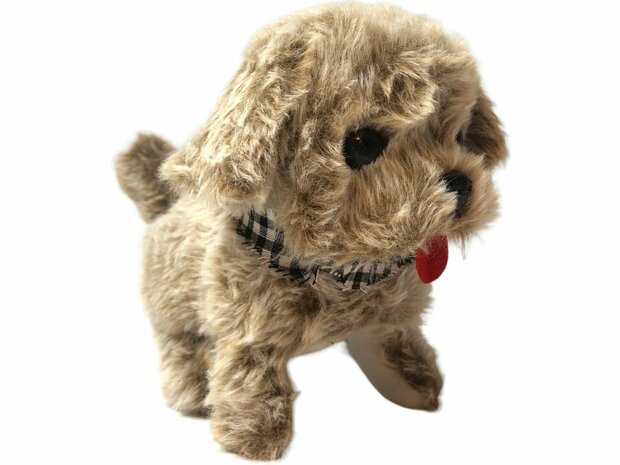 Cute Little Puppy schattig speelgoed Istarski ostrodlaki gonic hondje blaft en loopt 19CM