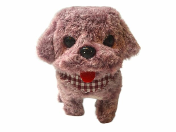 Cute Little Puppy schattig speelgoed Istarski ostrodlaki gonic hondje blaft en loopt 19CM