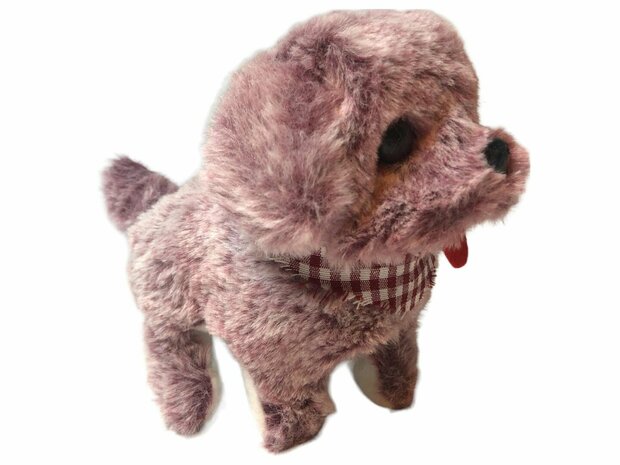 Cute Little Puppy schattig speelgoed Istarski ostrodlaki gonic hondje blaft en loopt 19CM