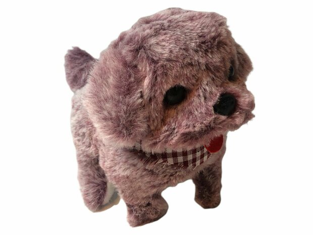 Mignon petit chiot mignon jouet Istarski ostrodlaki gonic chien aboie et marche 19CM