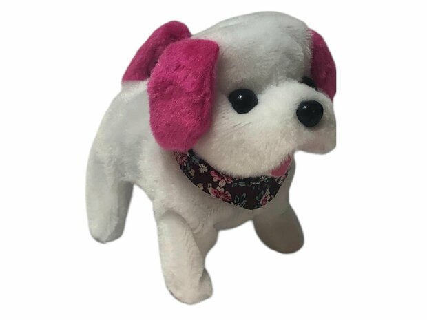 Mignon petit chiot mignon jouet Labrador chien aboie et marche 19CM