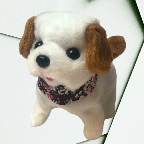 Cute Little Puppy cute toy Labrador dog barks and walks 19CM
