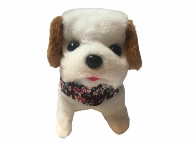 Cute Little Puppy cute toy Labrador dog barks and walks 19CM