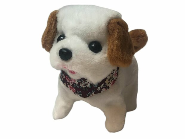 Cute Little Puppy cute toy Labrador dog barks and walks 19CM