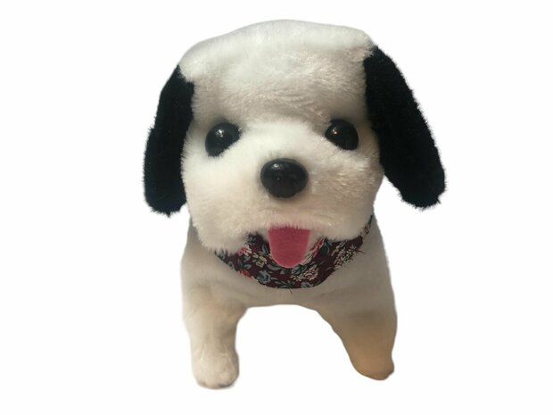 Mignon petit chiot mignon jouet Labrador chien aboie et marche 19CM Un mignon petit chiot peut vous aboyer avec son doux visage et aussi marcher. Jouer avec votre mignon petit chien est super amusant. Prenez soin de lui comme 