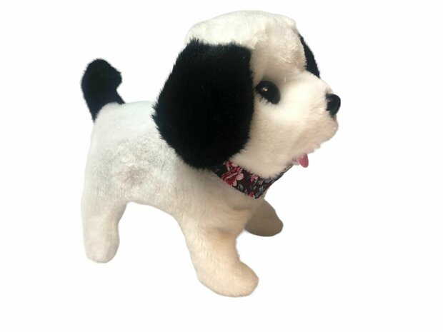 Mignon petit chiot mignon jouet Labrador chien aboie et marche 19CM Un mignon petit chiot peut vous aboyer avec son doux visage et aussi marcher. Jouer avec votre mignon petit chien est super amusant. Prenez soin de lui comme 