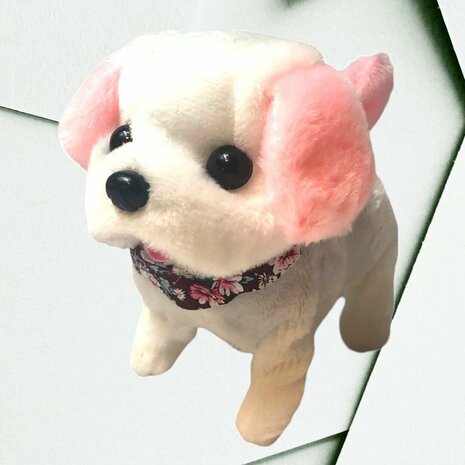 Cute Little Puppy cute toy Labrador dog barks and walks 19CM