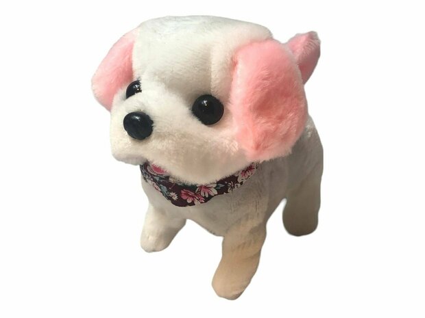 Cute Little Puppy cute toy Labrador dog barks and walks 19CM