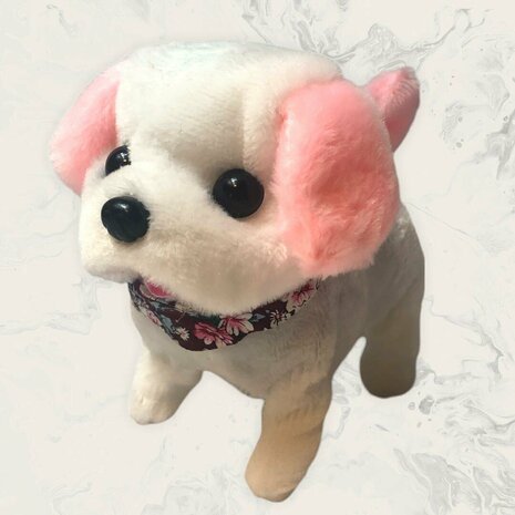 Cute Little Puppy cute toy Labrador dog barks and walks 19CM