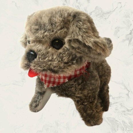 Toy Istarski ostrodlaki gonic dog barks and walks 19CM