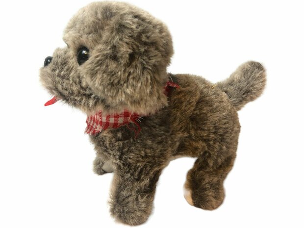 Toy Istarski ostrodlaki gonic dog barks and walks 19CM