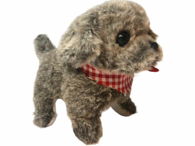 Toy Istarski ostrodlaki gonic dog barks and walks 19CM