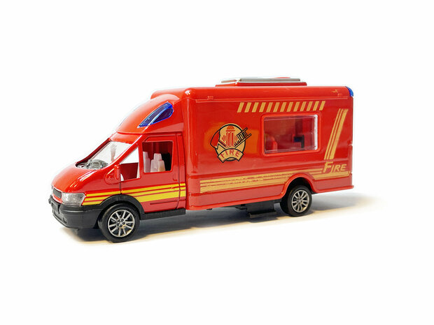 Fire truck - Toy fire engine - pull-back drive - 17 CM