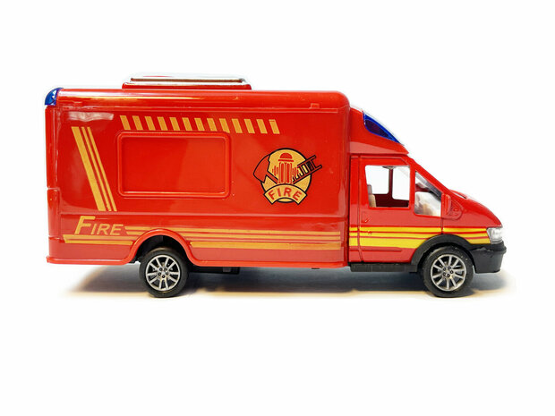 Fire truck - Toy fire engine - pull-back drive - 17 CM