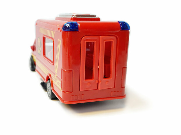 Fire truck - Toy fire engine - pull-back drive - 17 CM