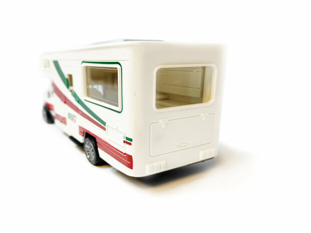 Caravan speelgoed voertuig - Vakantie camper - Die Cast -  pull-back drive - Super RV - 17CM