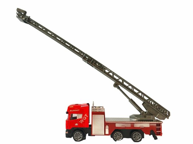 LKW Autotransporter + Feuerwehrauto Spielzeugset - Die Cast 