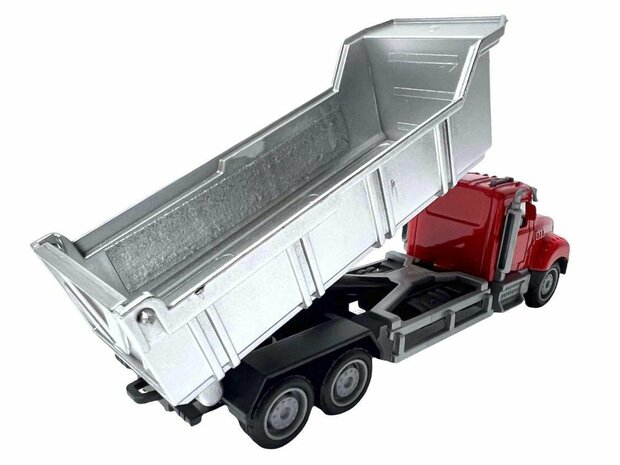 Vrachtwagen speelgoed met laadbak-kiepbak - Dump Truck - Die Cast metal Alloy voertuigen - 16.5CM