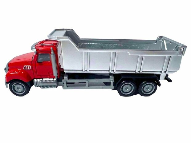 Vrachtwagen speelgoed met laadbak-kiepbak - Dump Truck - Die Cast metal Alloy voertuigen - 16.5CM