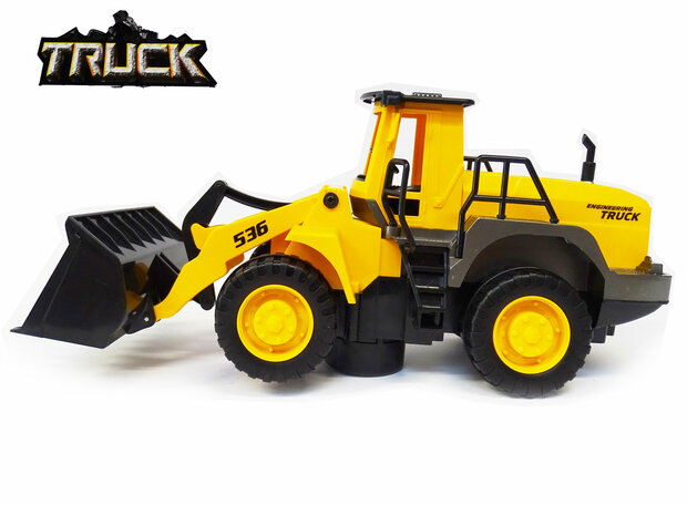 Pelle Bulldozer jouet avec lumi&egrave;re et son - Truck Engineering 30CM