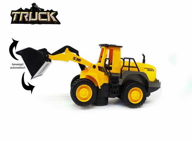 Pelle Bulldozer jouet avec lumi&egrave;re et son - Truck Engineering 30CM