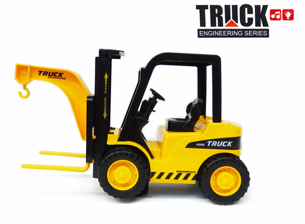 Forklift toy work vehicles - with sound and moving lifting fork - 26.5 CM