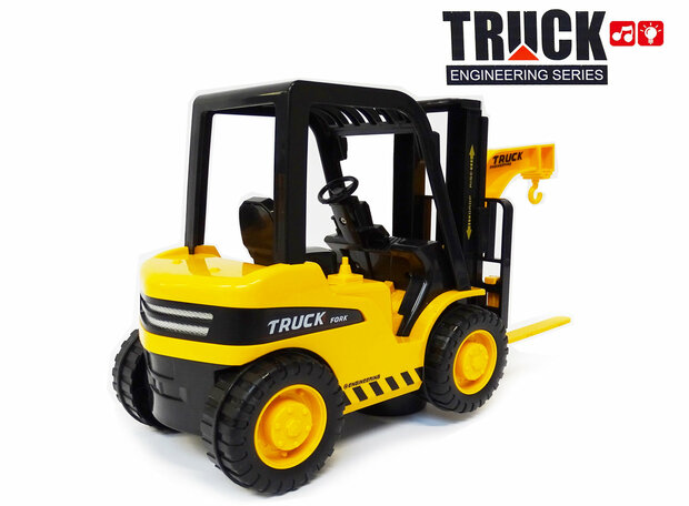 Forklift toy work vehicles - with sound and moving lifting fork - 26.5 CM