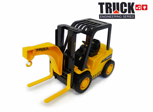 Forklift toy work vehicles - with sound and moving lifting fork - 26.5 CM