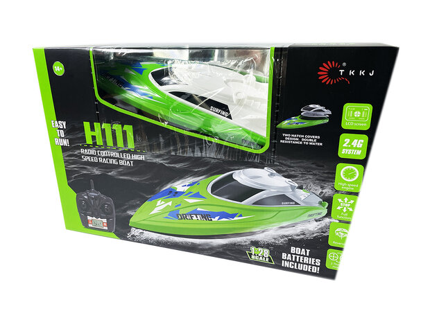 RC Race Boat H111- 2.4GHZ - bateau radiocommand&eacute; - SPEED BOAT 25KM