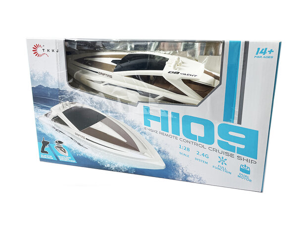 RC Bateau VOILE Bateau RTR - 2.4GHZ - 20KM/H - 1:28 yacht