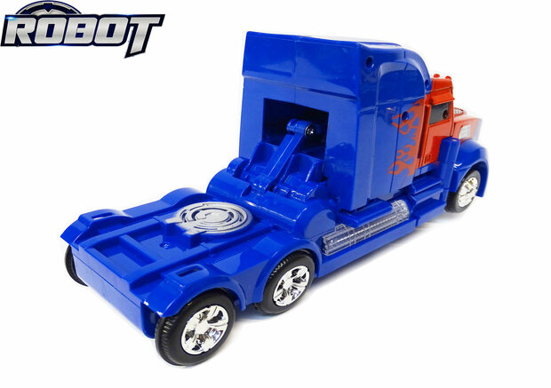 Robot Truck 2 in 1 robot en vrachtwagen transformer voertuig - led licht en geluid 24CM