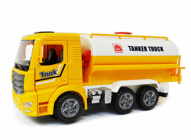 Tankwagen-Spielzeug mit Licht und Ger&auml;uschen &ndash; Arbeitsfahrzeuge der Truck Engineering-Serie, 30 cm