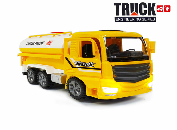 Tankwagen speelgoed met licht en geluiden - Truck Engineering series werkvoertuigen 30CM