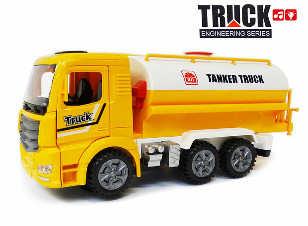 Tank truck toy with light and sounds - Truck Engineering series work vehicles 30CM